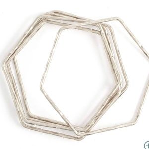 COPY - Stunning 5 pc. Hexagon Bangle Sets